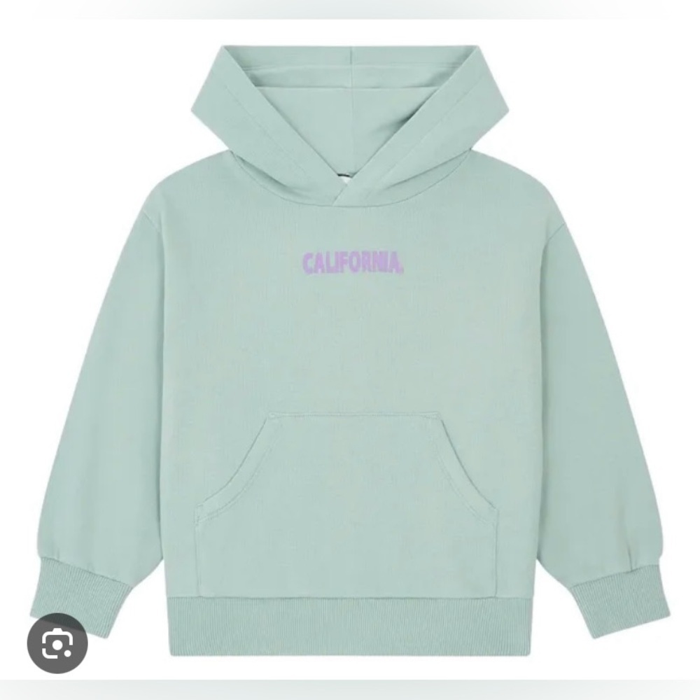 NWT HUNDRED PIECES Mint Green Kids California Hoodie
